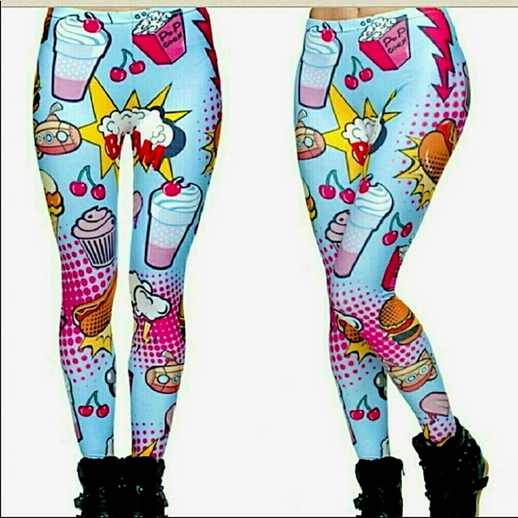 Retro Carton Funky Fun Leggings - Picture 5 of 14